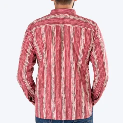 HUFT The Indian Collective Gul Human Shirt - Maroon