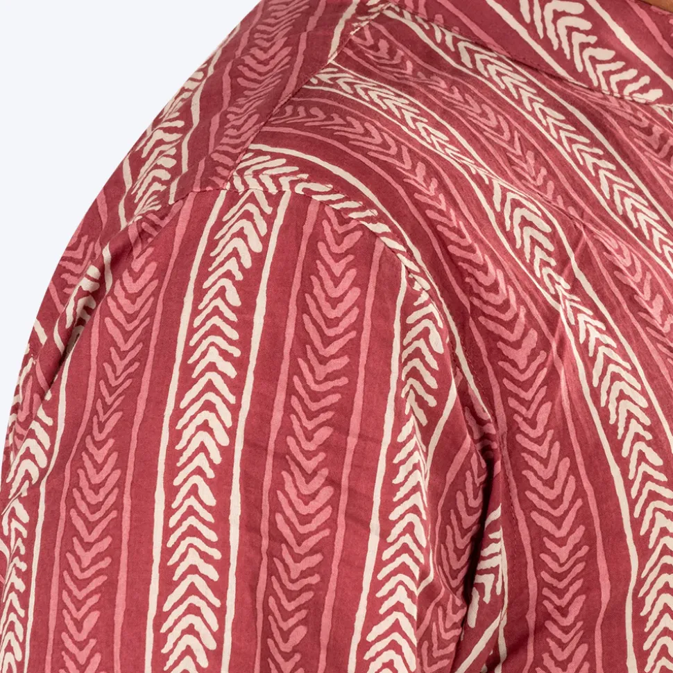 HUFT The Indian Collective Gul Human Shirt - Maroon