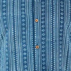HUFT The Indian Collective Pankti Human Shirt - Indigo