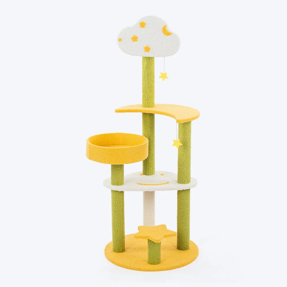 HUFT Twinkle Paw Multipurpose Cat Tree - Multicolor