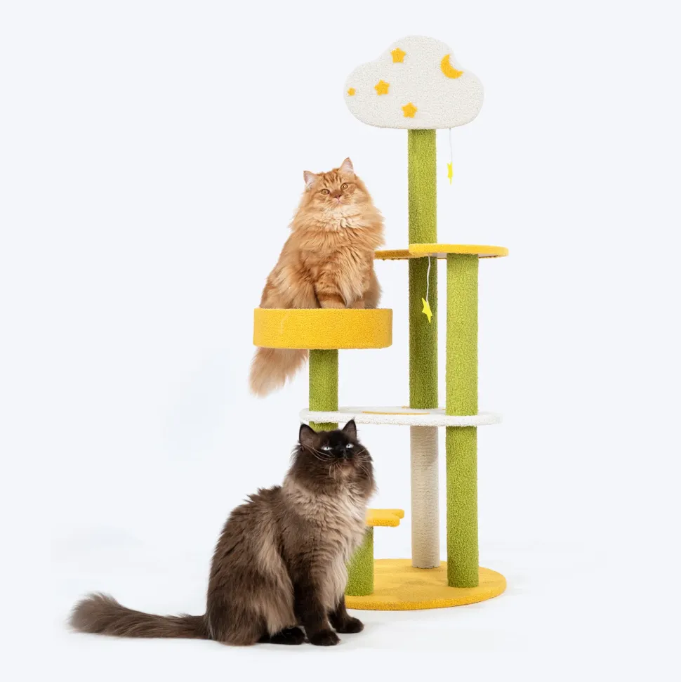 HUFT Twinkle Paw Multipurpose Cat Tree - Multicolor