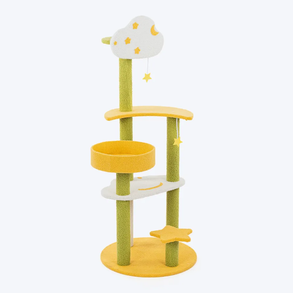 HUFT Twinkle Paw Multipurpose Cat Tree - Multicolor