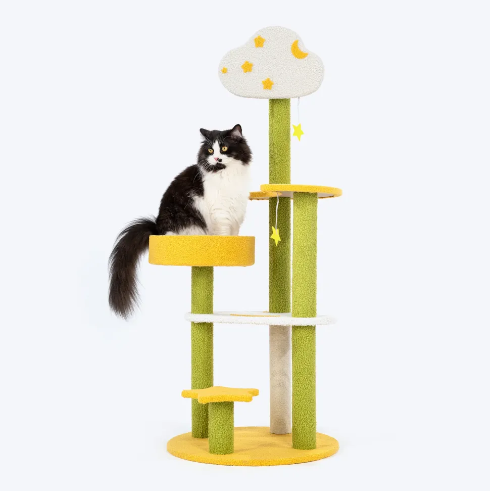 HUFT Twinkle Paw Multipurpose Cat Tree - Multicolor