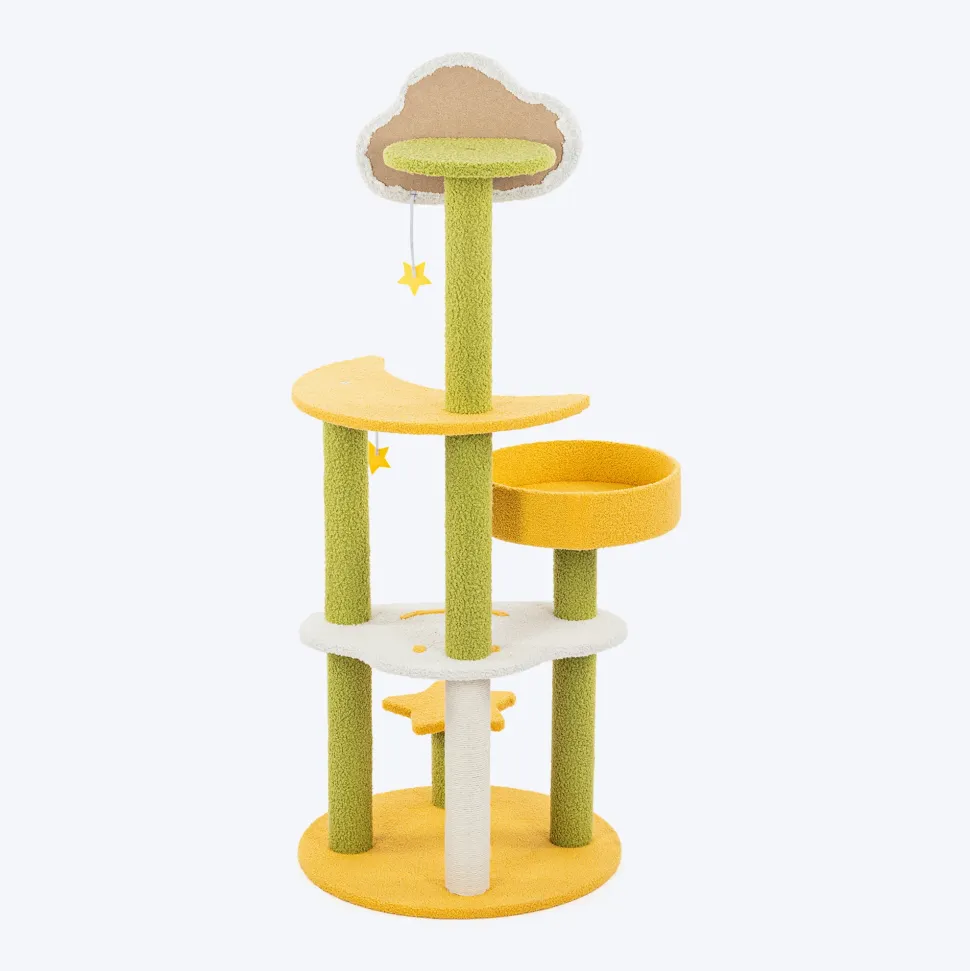 HUFT Twinkle Paw Multipurpose Cat Tree - Multicolor