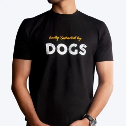 HUFT Twinning - Easily Distracted T-Shirt For Humans - Black