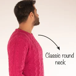 HUFT Twinning Classic Sweater For Hoomans - Orchid Flower Pink