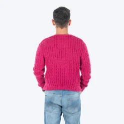 HUFT Twinning Classic Sweater For Hoomans - Orchid Flower Pink