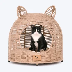 HUFT Whisker Snooze Chair With Cushion For Cat - Brown