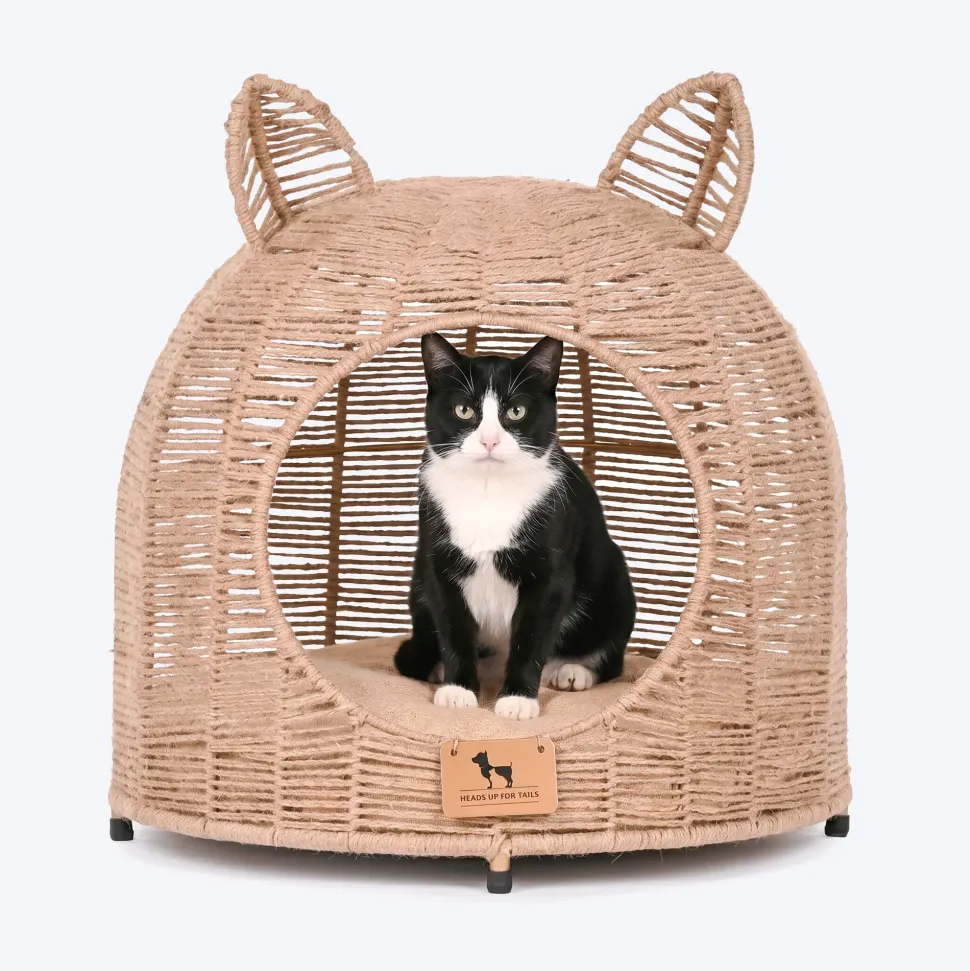 HUFT Whisker Snooze Chair With Cushion For Cat - Brown