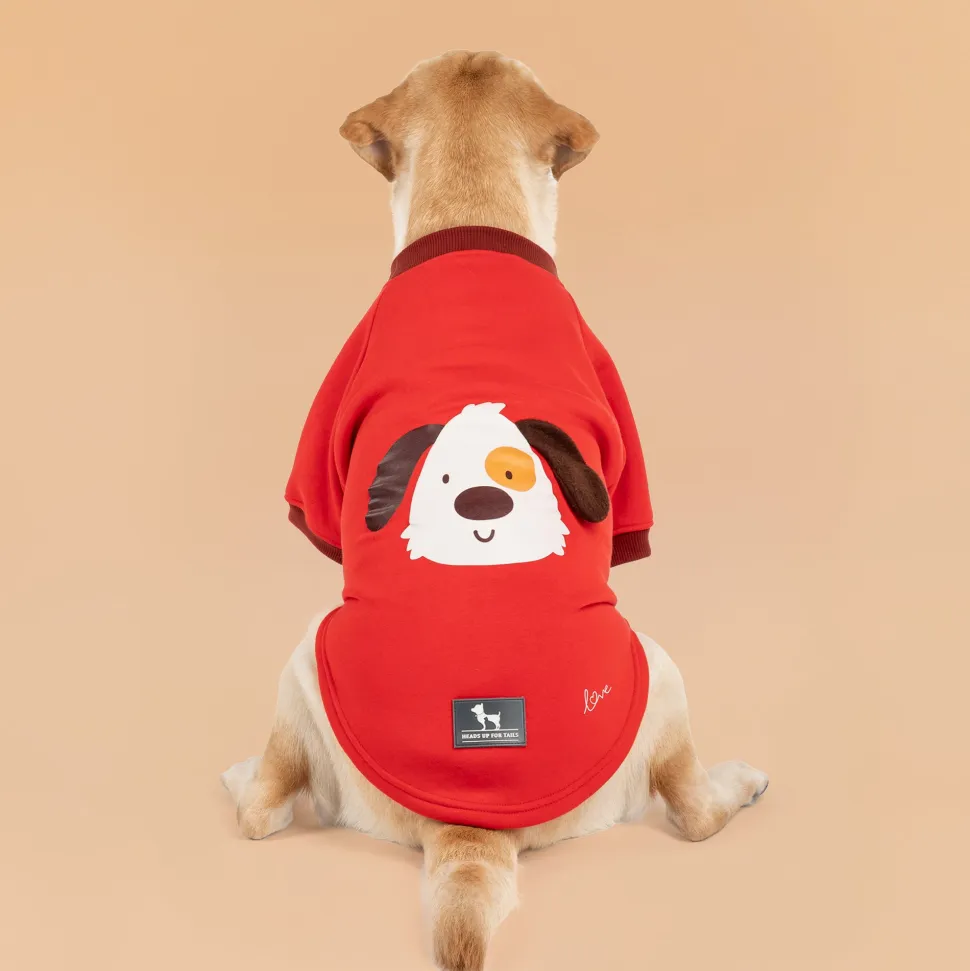 HUFT Woof Squad Sweatshirt For Dog - Red