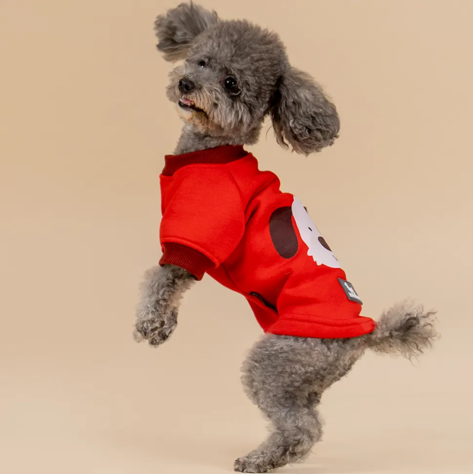 HUFT Woof Squad Sweatshirt For Dog - Red