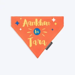 HUFT Aankhon Ka Tara Bandana For Dog - Orange