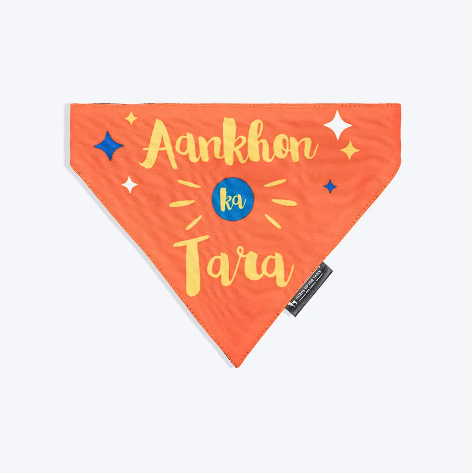 HUFT Aankhon Ka Tara Bandana For Dog - Orange
