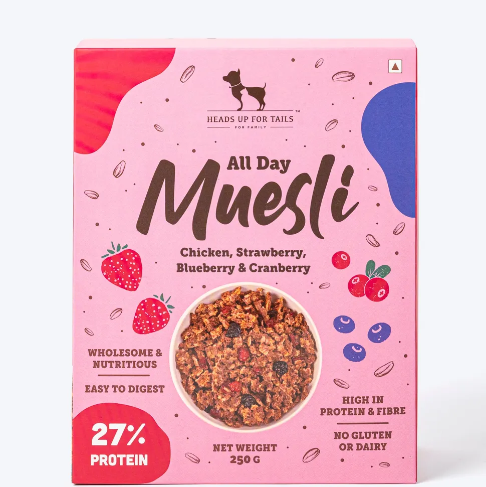 HUFT All Day Muesli with Strawberry, Blueberry and Cranberry Doggie Treats - 250 g