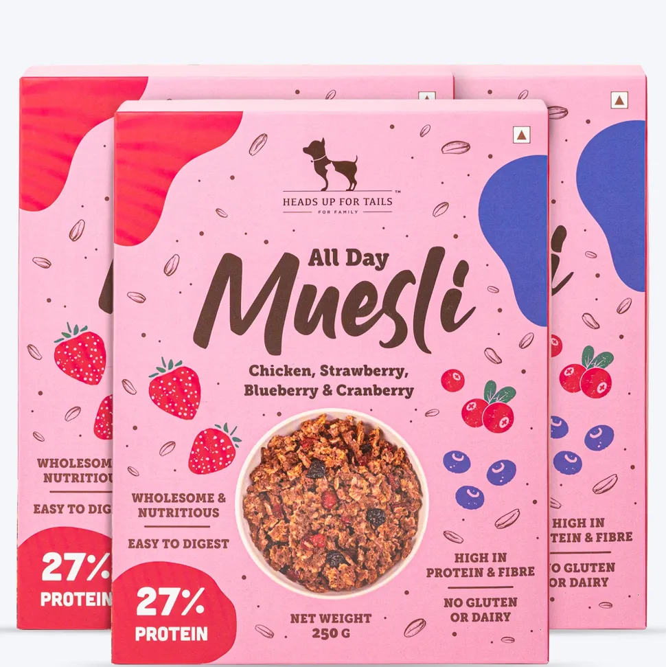 HUFT All Day Muesli with Strawberry, Blueberry and Cranberry Doggie Treats - 250 g