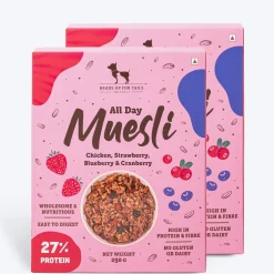 HUFT All Day Muesli with Strawberry, Blueberry and Cranberry Doggie Treats - 250 g