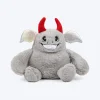 HUFT Aqua-Boo Squeaky Cuddle Plush Toy For Dog - Grey