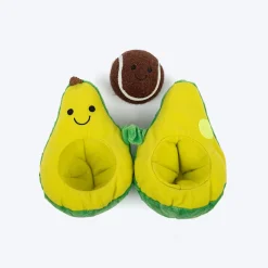 HUFT Avocadoggo Plush Toy With Ball For Dog - Green