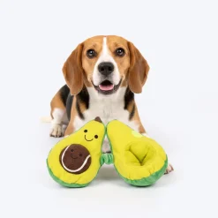 HUFT Avocadoggo Plush Toy With Ball For Dog - Green