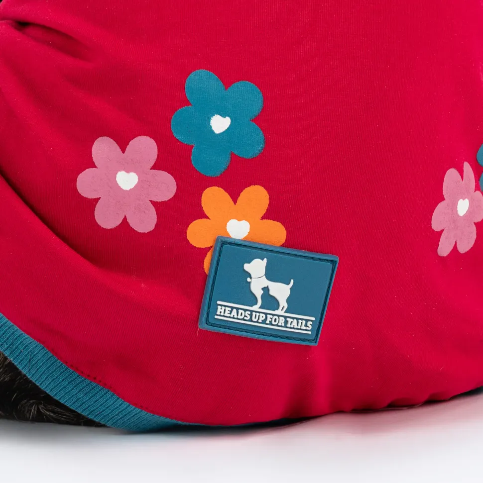 HUFT Awesome Blossom Printed T-Shirt For Dog - Magenta