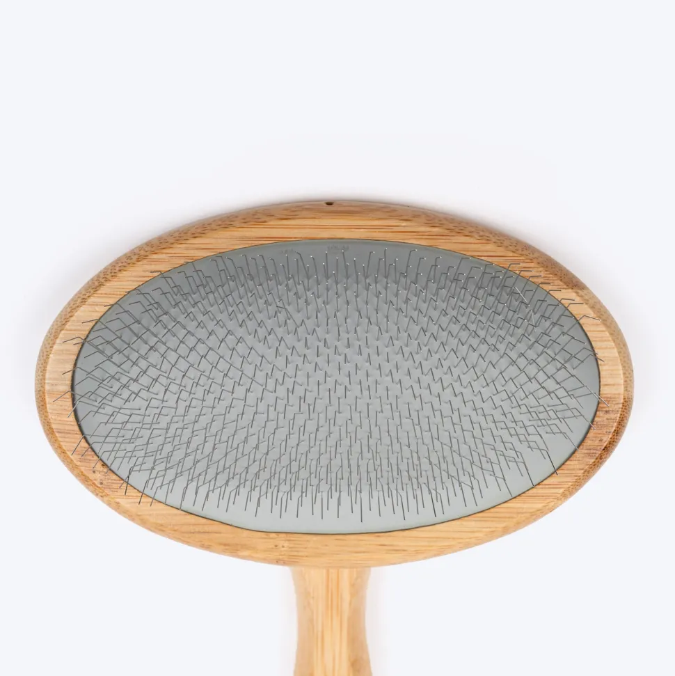 HUFT Bamboo Slicker Brush For Dog & Cat - L