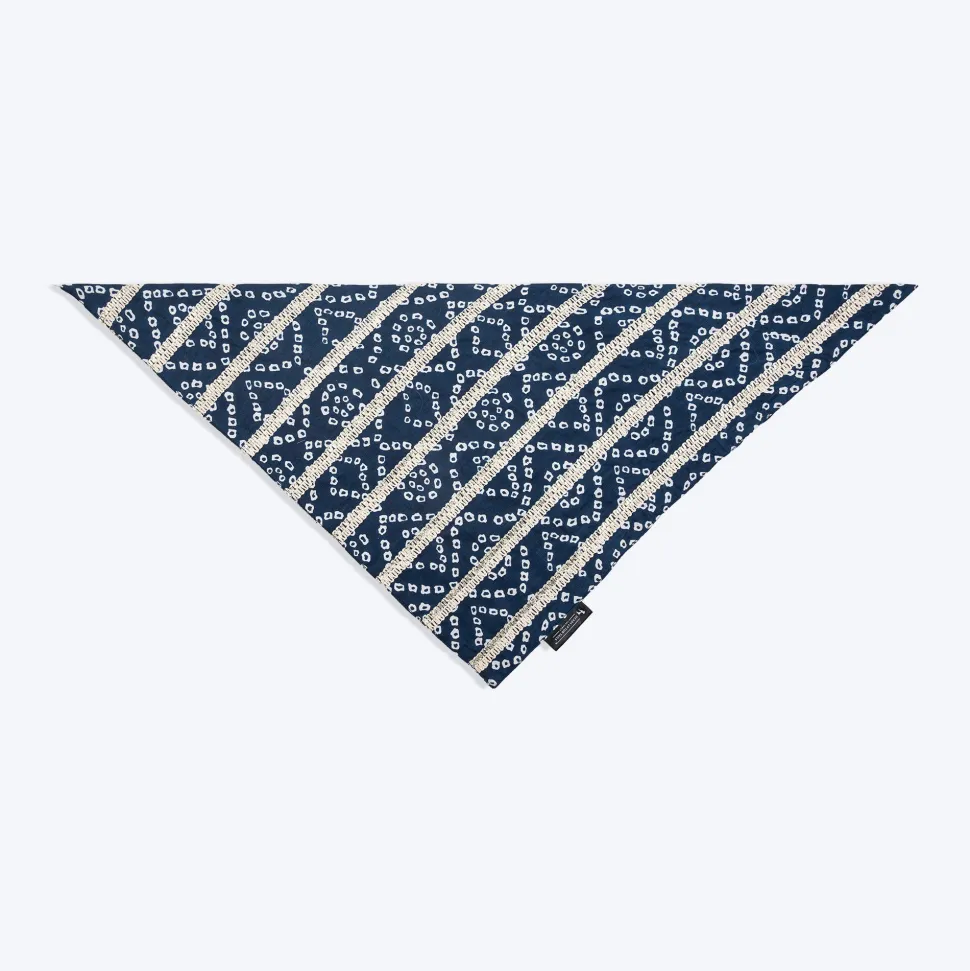 HUFT Bandhani Bandhan Knot Bandana For Dog - Indigo Blue