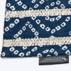 HUFT Bandhani Bandhan Knot Bandana For Dog - Indigo Blue