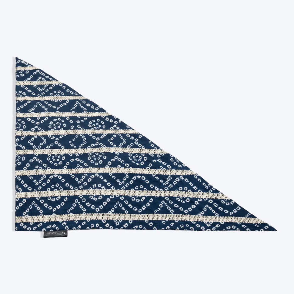 HUFT Bandhani Bandhan Knot Bandana For Dog - Indigo Blue