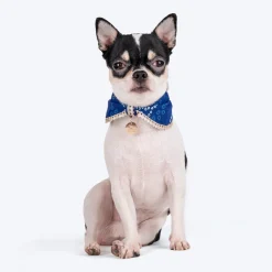 HUFT Bandhani Breeze Scarf For Dog & Cat - Blue