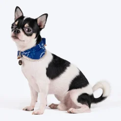 HUFT Bandhani Breeze Scarf For Dog & Cat - Blue
