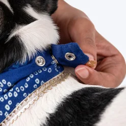 HUFT Bandhani Breeze Scarf For Dog & Cat - Blue