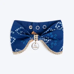 HUFT Bandhani Breeze Scarf For Dog & Cat - Blue