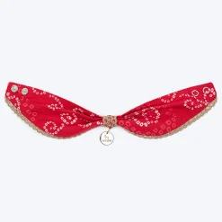 HUFT Bandhani Breeze Scarf For Dog & Cat - Red