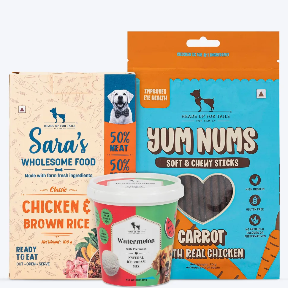 HUFT Bark Balanced Meal, Treat & Chill Combo For Dog