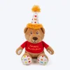HUFT Barkday Bear Plush Toy For Dog - Multicolor