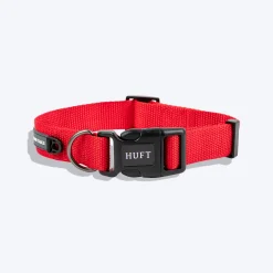 HUFT Basics Dog Collar - Crimson Red