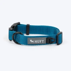 HUFT Basics Dog Collar - Teal Blue