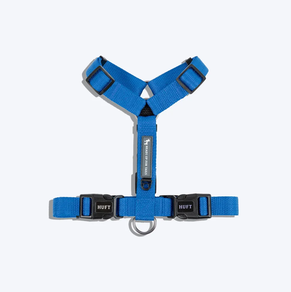HUFT Basics Dog H-Harness - Cobalt Blue
