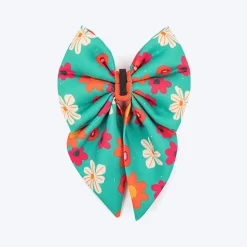 HUFT Beach Bloom Lady Bow Tie For Dog - Green
