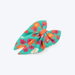 HUFT Beach Bloom Lady Bow Tie For Dog - Green
