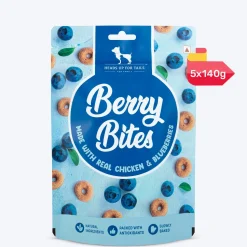 HUFT Berry Bites - Chicken & Blueberry Treats For Dogs - 140 g