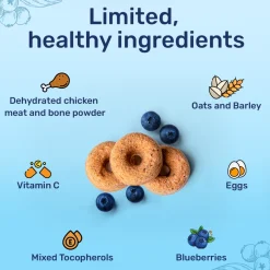 HUFT Berry Bites - Chicken & Blueberry Treats For Dogs - 140 g