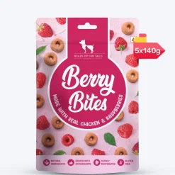 HUFT Berry Bites - Chicken & Raspberries Treats For Dogs - 140 g