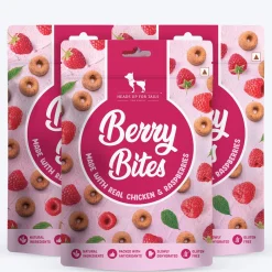 HUFT Berry Bites - Chicken & Raspberries Treats For Dogs - 140 g