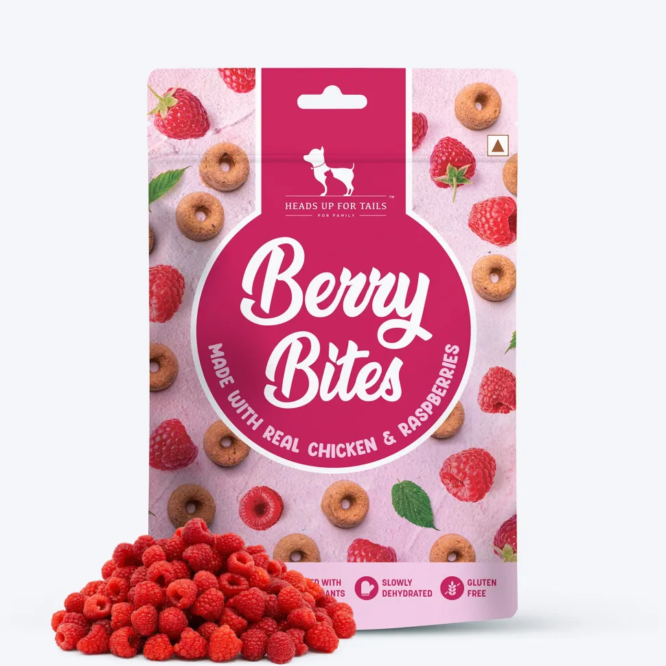 HUFT Berry Bites - Chicken & Raspberries Treats For Dogs - 140 g