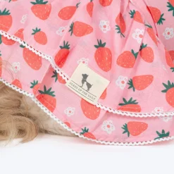 HUFT Berrylicious Printed Dress For Dog - Baby Pink