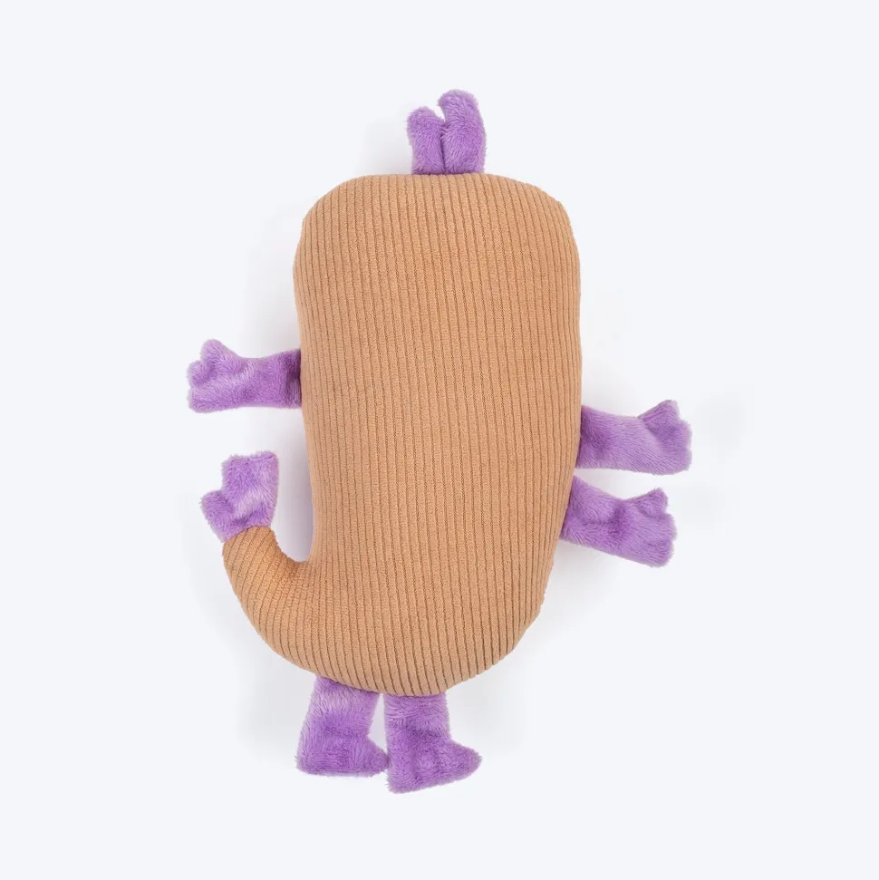 HUFT Biskit Beast Squeaky Plush Toy For Dog - Beige