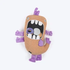 HUFT Biskit Beast Squeaky Plush Toy For Dog - Beige