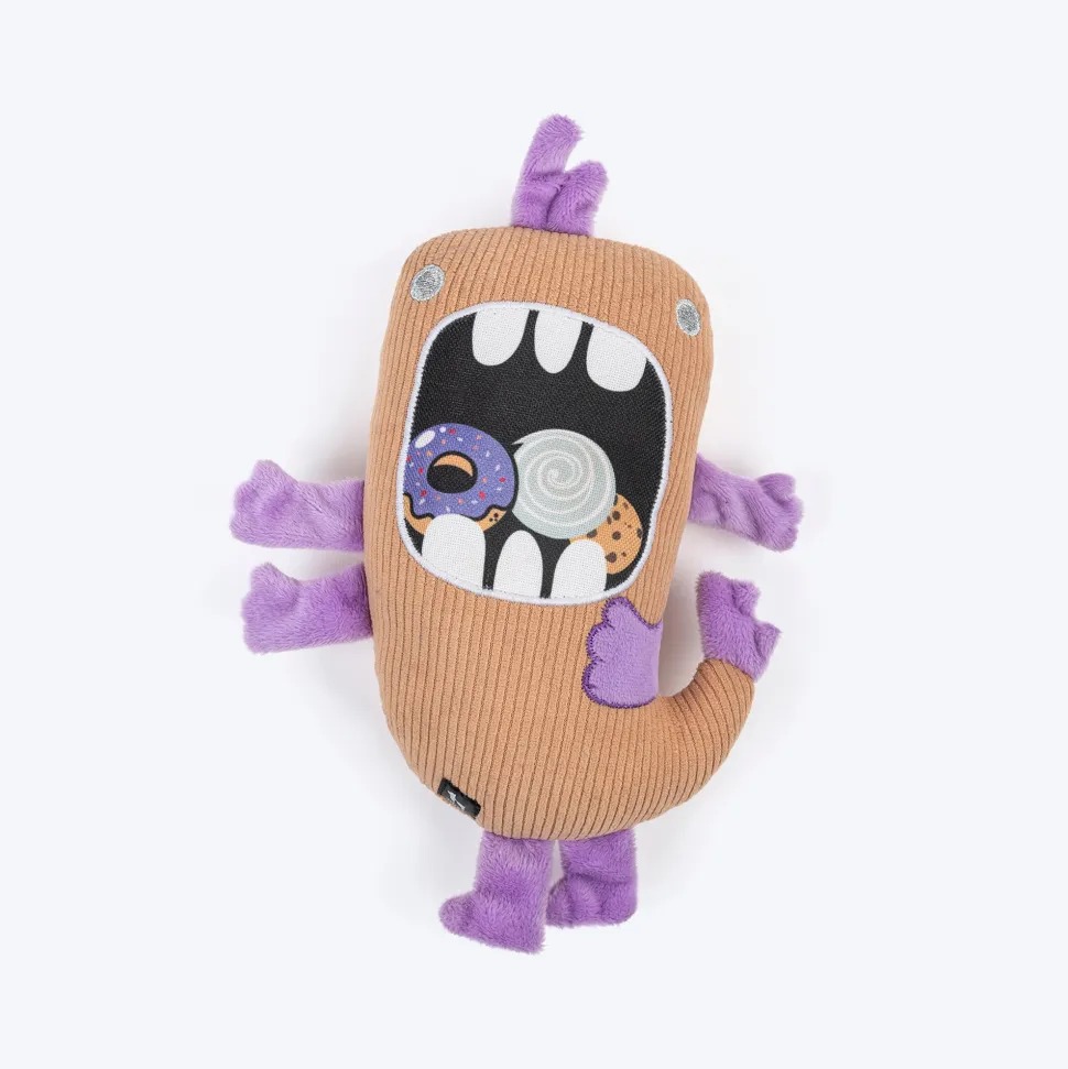 HUFT Biskit Beast Squeaky Plush Toy For Dog - Beige