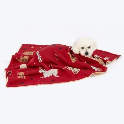 HUFT Bloom Buddies Blanket For Dog & Cat - Red